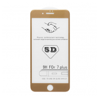 Zastitno staklo 5D FULL COVER za iPhone 7 Plus zlatno.