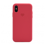 Maska Heart za iPhone XS Max crvena