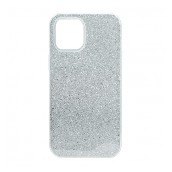 Maska Crystal Dust za iPhone 12/ 12 Pro srebrna