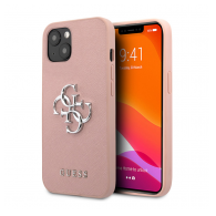 Maska Guess Saffiano Big 4G za iPhone 13 metal pink.