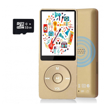 MP3 Player Bluetooth 32GB zlatni