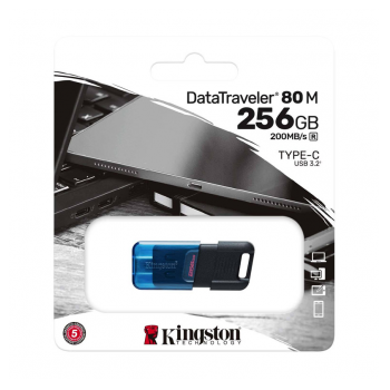 USB Kingston DT80M/ 256GB USB Type-C DataTraveler read 200MB/s read