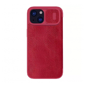 Maska na preklop Nillkin Qin Pro za iPhone 15 Plus crvena