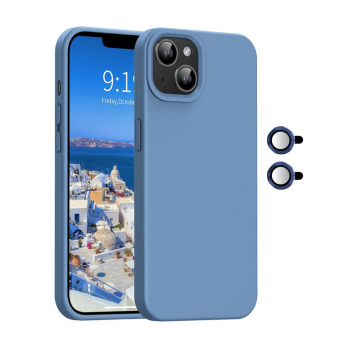 Maska Magnetic Lens za iPhone 15 plava