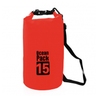 Vodootporna torba 15L crvena