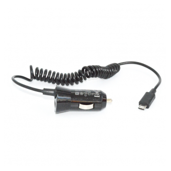 Auto Punjac univerzalni 2u1 (micro usb kabel + USB slot) crni 1A