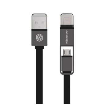Nillkin USB cable Plus 2u1 (lightning/ micro) 1,2m crni.