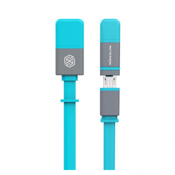 Nillkin USB cable Plus II 2u1 (lightning/ micro) 1,2m plavi.