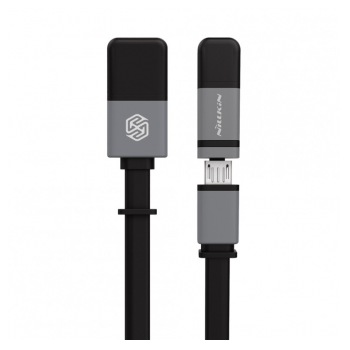 Nillkin USB cable Plus II 2u1 (lightning/ micro) 1,2m crni.