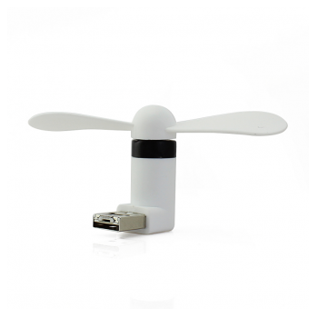 Ventilator za mobilni telefon (micro USB uz aktiviran OTG na telefonu) beli