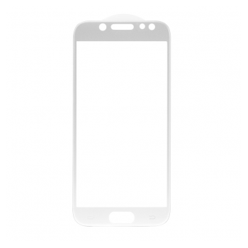 Zastitno staklo 5D FULL COVER za Samsung J7/J730 (2017) (EU verzija) belo.