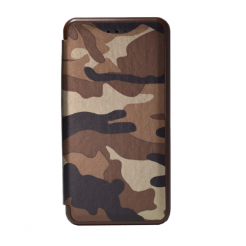 Maska na preklop Army flip cover za iPhone 7 braon