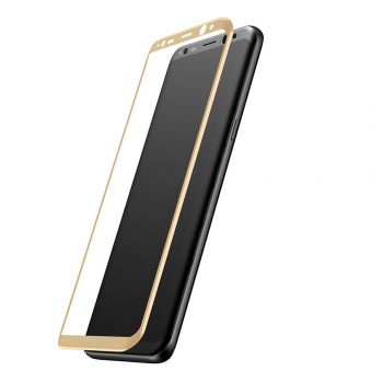 Zastitno staklo Baseus 3D za Samsung S8/ G950 zlatno.