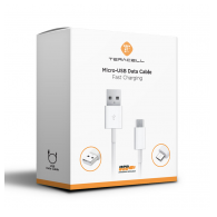 Kabel Teracell Plus Micro USB 2A beli 1.2m