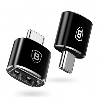 Baseus Adapter USB zenski na Type-C muski crni