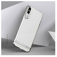 Maska Usams Q-plating case za iPhone X/ XS srebrna