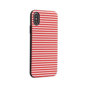 Maska Luo Stripes za iPhone X crvena