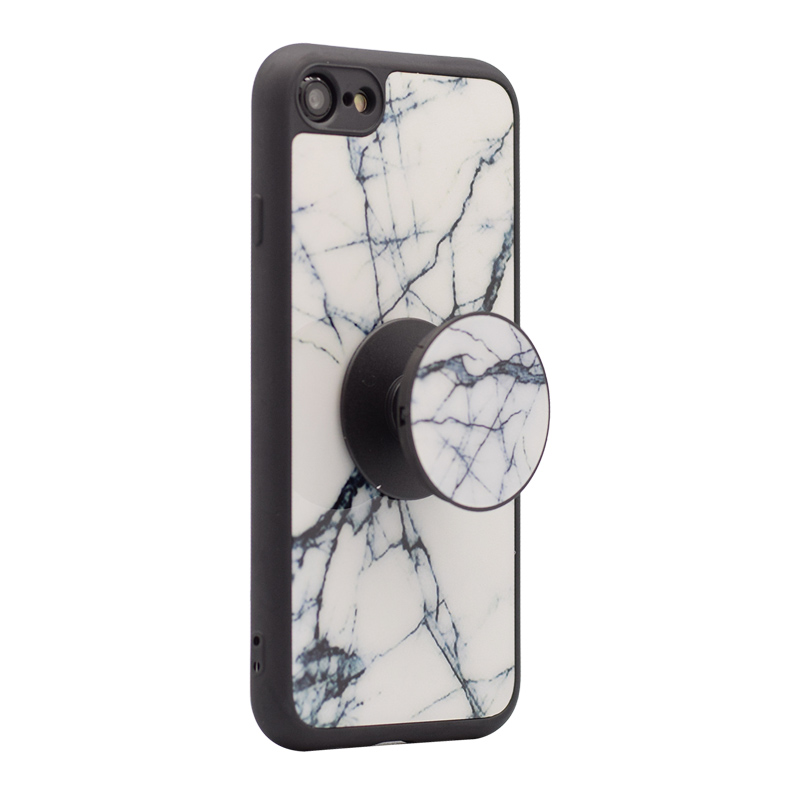 Popsocket Marble iPhone 7/8/SE (2020) beloplava
