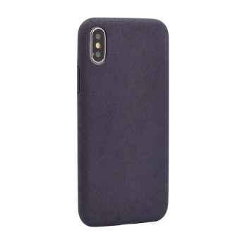 Maska Leather Plain za iPhone X plava