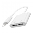 Adapter Dual iPhone Lightning audio & charge J-008