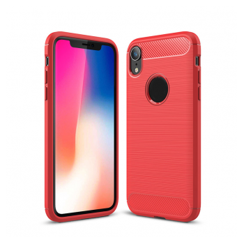 Maska Silicone Defender za iPhone XR crvena.