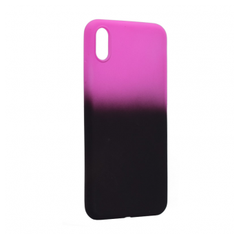 Maska Double summer vibe za iPhone XS Max pink crna