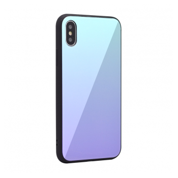 Maska Glass Mirror za iPhone XS Max plava.