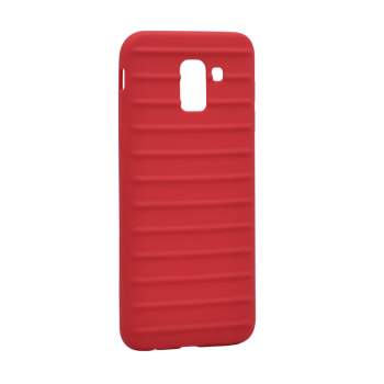 Maska Ribbed za Samsung J6/ J600F (2018) EU crvena