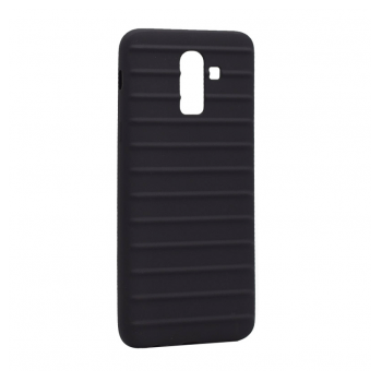 Maska Ribbed za Samsung J8/ J810F (2018) EU crna