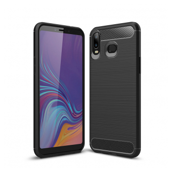 Maska Silicone Defender za Samsung A6s (2018) crna.