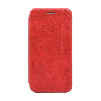 Maska na preklop Teracell Leather za Samsung S10e/ G970 crvena