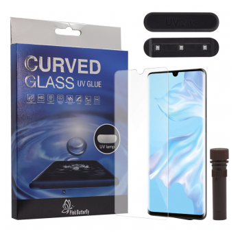 Zastitno staklo UV Glue Full Cover+ lampa za Huawei P30 Lite