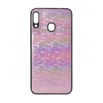 Maska Rainbow Mosaic za Samsung M20 pink