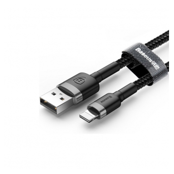 Kabel Baseus cafule USB iPhone Lightning 2A sivo-crni 3m