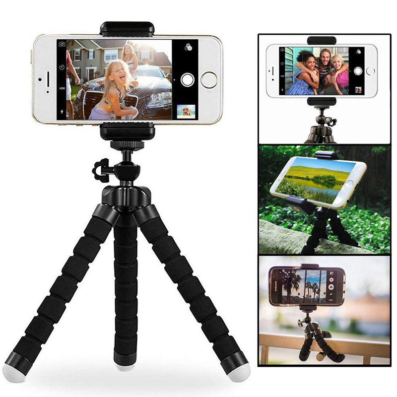 Stativ za mobilni telefon Mini Soft Tripod crni