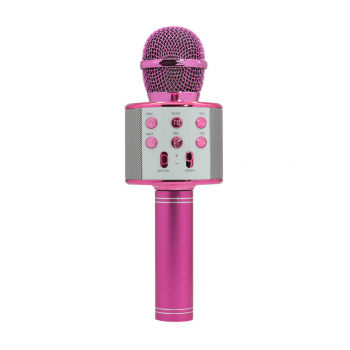 Mikrofon karaoke+ zvucnik (WS-858) BTS16/ 02 pink