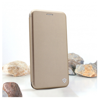 Maska na preklop Teracell Flip Premium za Samsung A51/ A515F zlatna