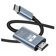 Kabel Type-C muski na HDMI muski 2m crni