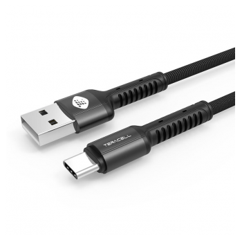 USB kabel Teracell Evolution CA-320 Type-C 2.4A crni 1m