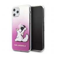 Maska Karl Lagerfeld Cat za iPhone 11 Pro Max pink.