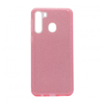 Maska Crystal Dust za Samsung A21/A215U pink