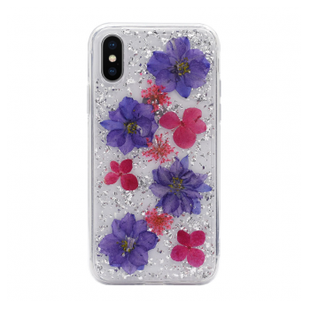 Maska Platina Flower za iPhone X/ XS ljubicasta