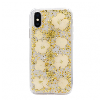 Maska Platina Flower za iPhone XS Max zlatna