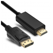 Kabel DP male - HDMI male 1,8m