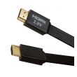 Kabel HDMI na HDMI flat JWD-04 v2.0 1,5m crni