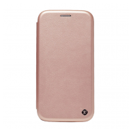 Maska na preklop Teracell Flip Premium za iPhone 12 Pro Max 6.7 in roze zlatna,