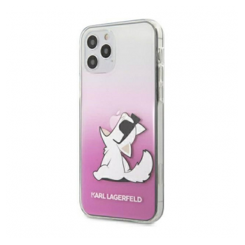 Maska Karl Lagerfeld Cat za iPhone 12/12 Pro (6.1) pink.