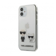 Maska Karl Lagerfeld Glasses Cat za iPhone 12 mini 5.4 in transparent.