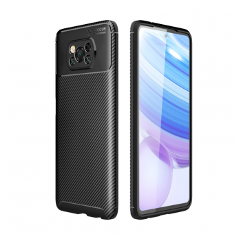 Maska Carbon Defender za Xiaomi Poco X3 NFC/ X3 Pro crna