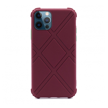 Maska Shield za iPhone 12/ 12 Pro bordo